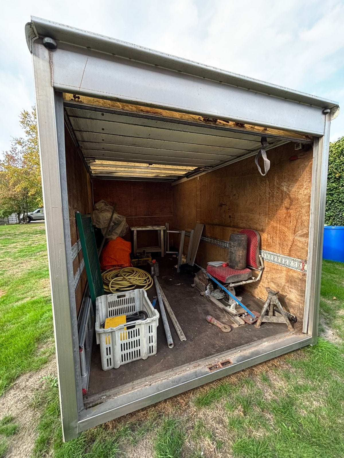 Gesloten Afzetbak met Rolluik4m x 2m x 2m, Ophalen