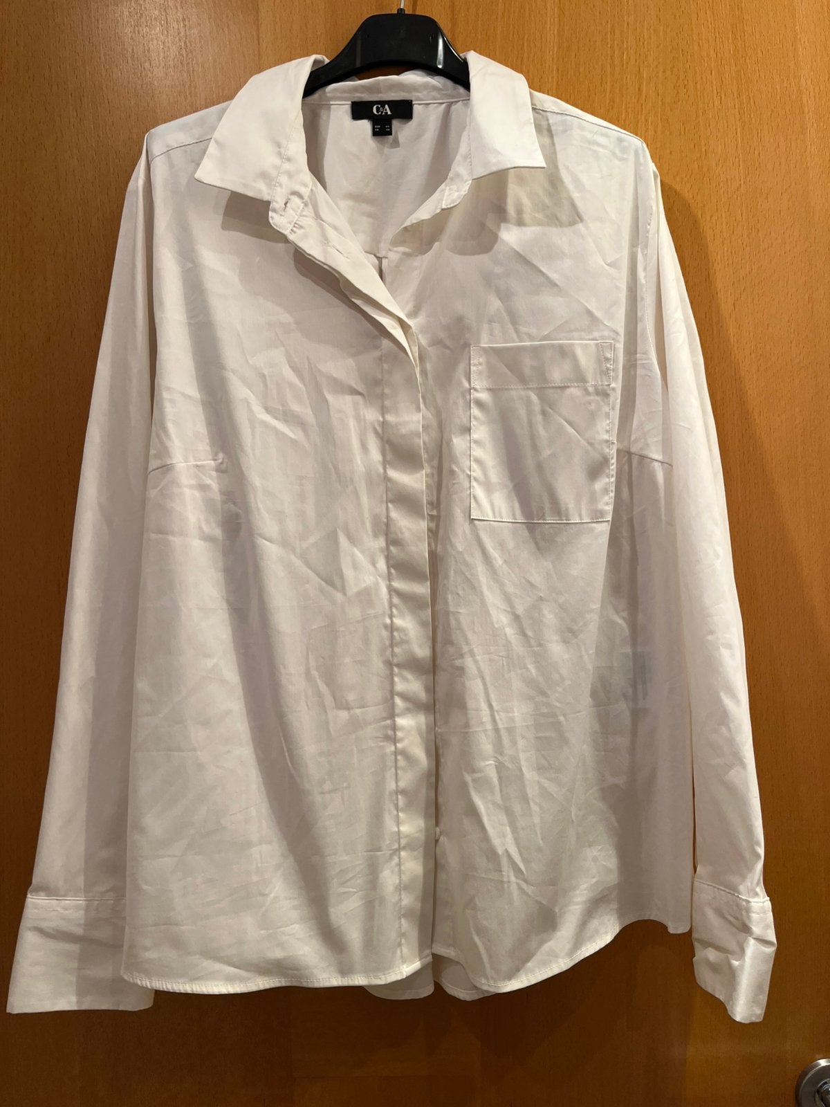 Witte blouse c&a maat 44, Ophalen of Verzenden, Zo goed als nieuw, Maat 42/44 (L)
