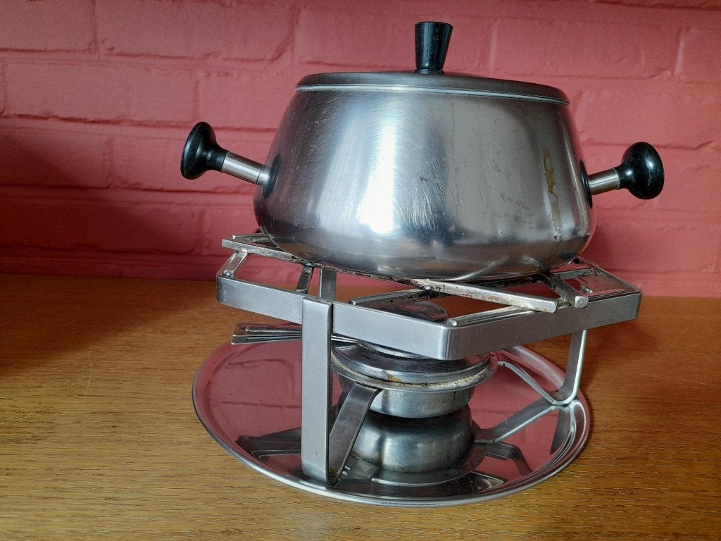 Fondueset (brander + pot), Ophalen of Verzenden, Gebruikt, Brander, Fondueset