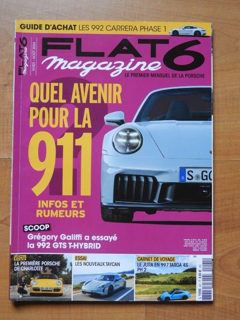 Flat6 Magazine - Mensuel de la Porsche num. 401 - AOUT 2024, Enlèvement ou Envoi, Comme neuf, Porsche