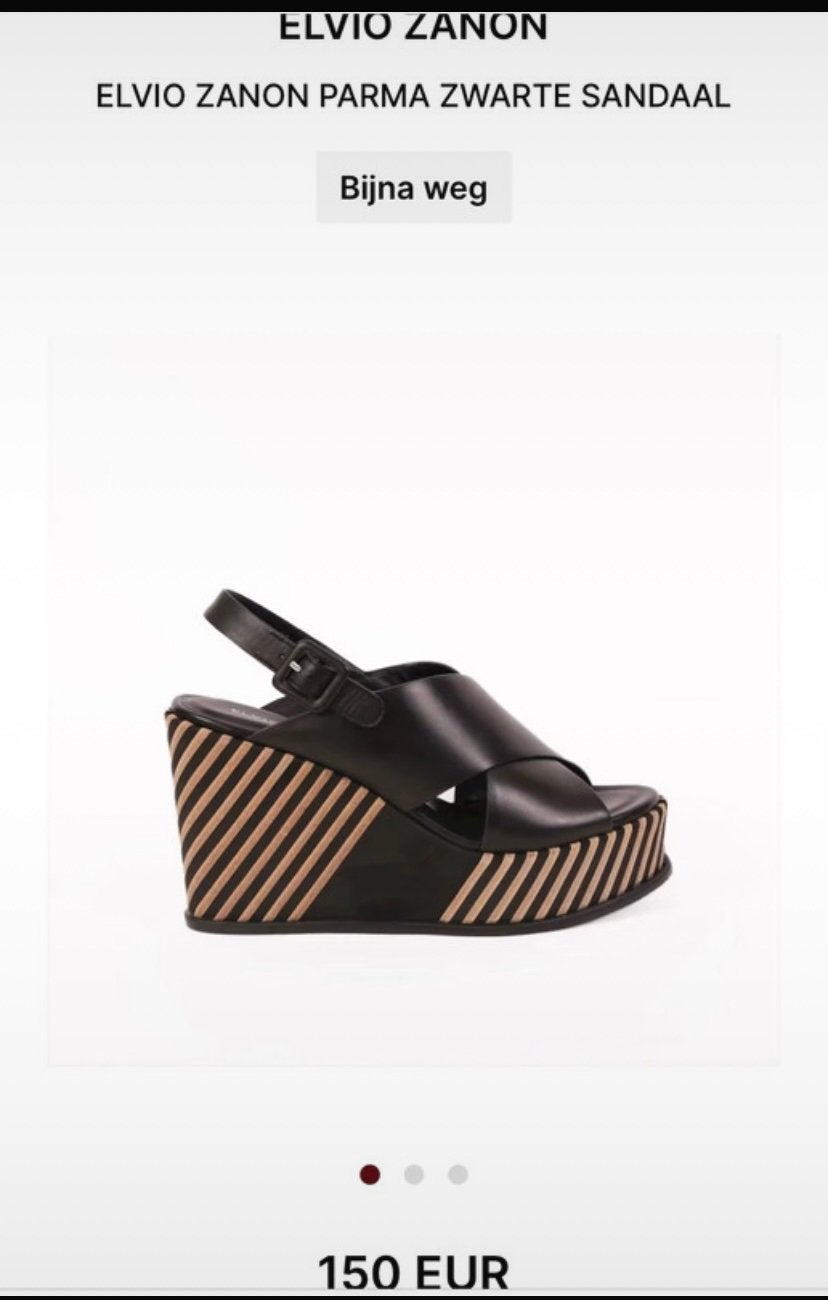 Dames sandalen maat 38, Ophalen of Verzenden, Zo goed als nieuw, Zwart
