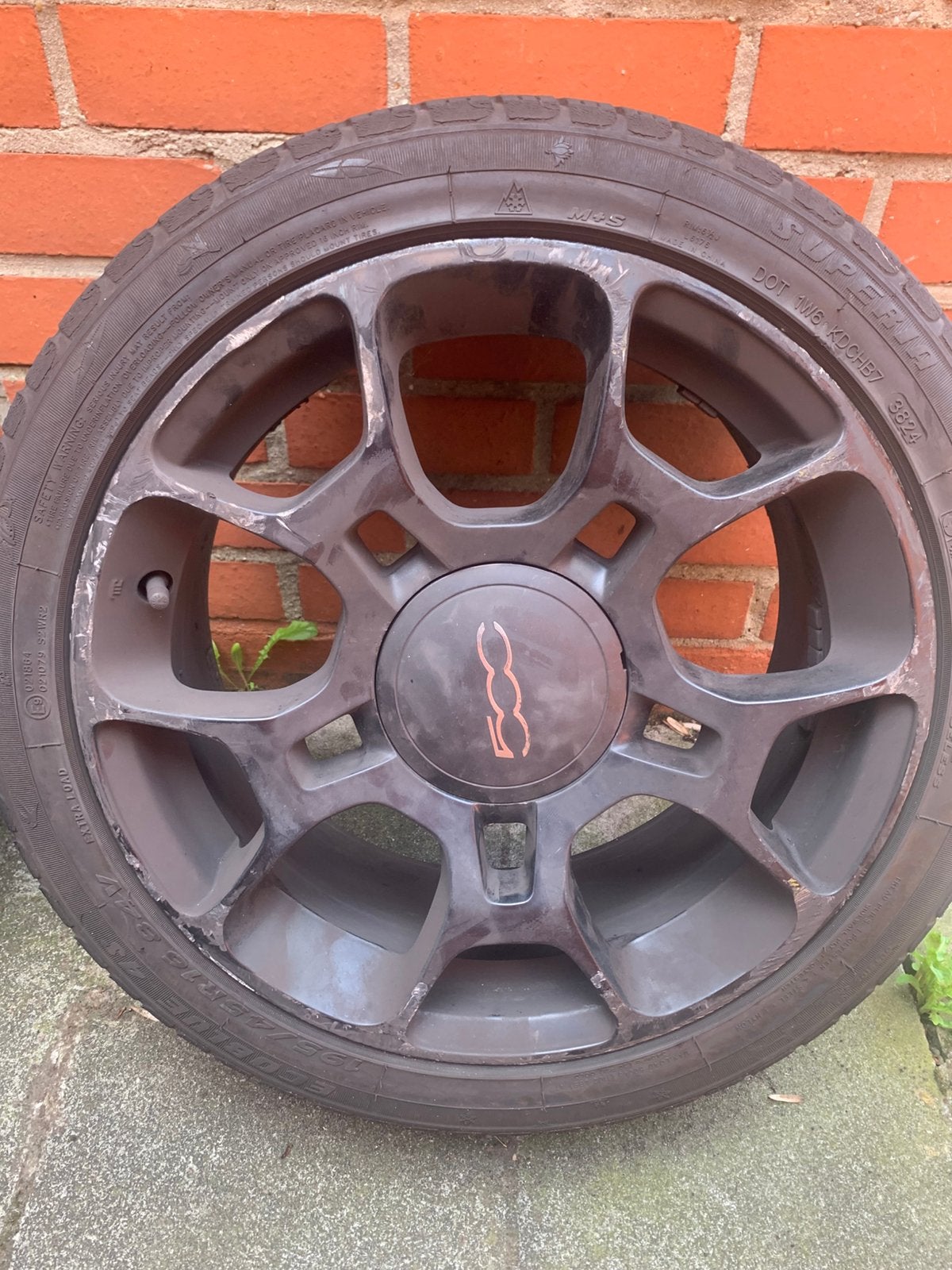 Jante fiat 500, Ophalen, Velg(en)