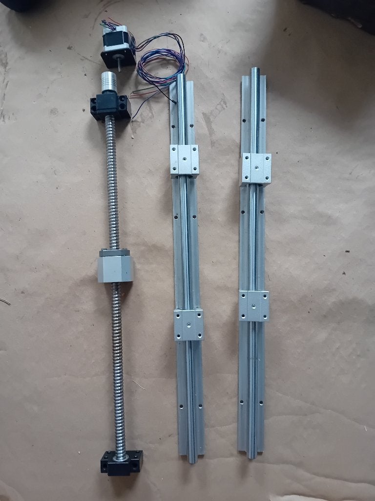 Rails, moteur pas a pas, douille a billes, Enlèvement ou Envoi, Comme neuf, Éducatif