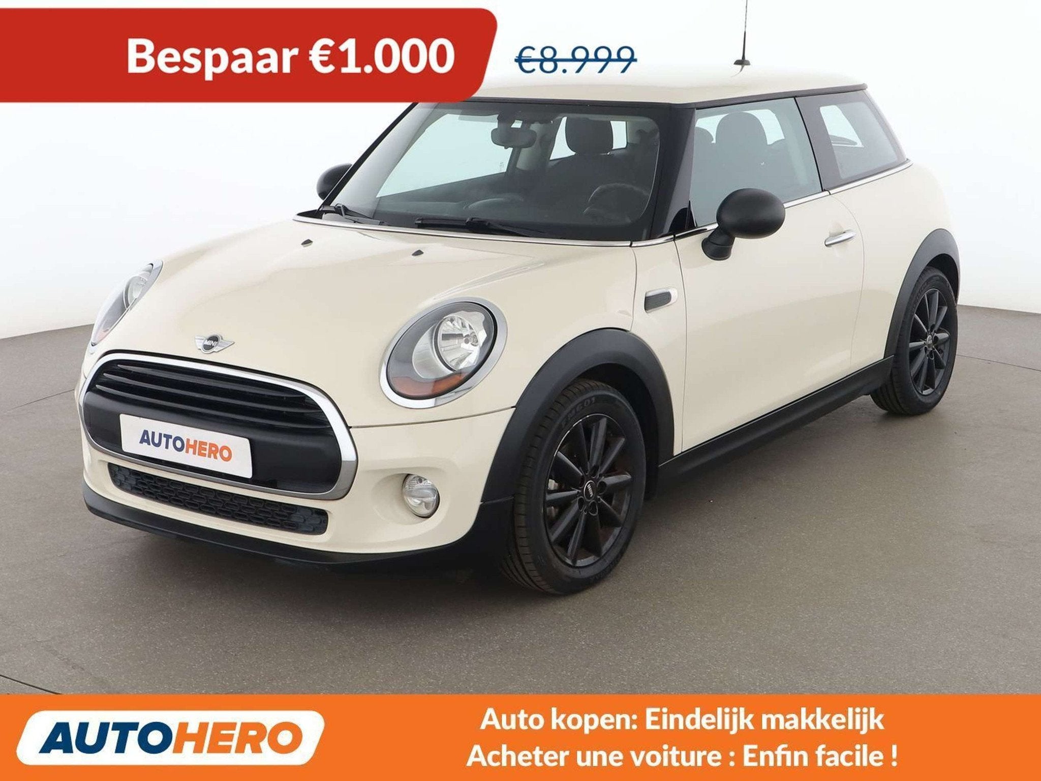 MINI One One First (bj 2015), Auto's, Mini, Voorwielaandrijving, Stof, 1198 cc, Beige