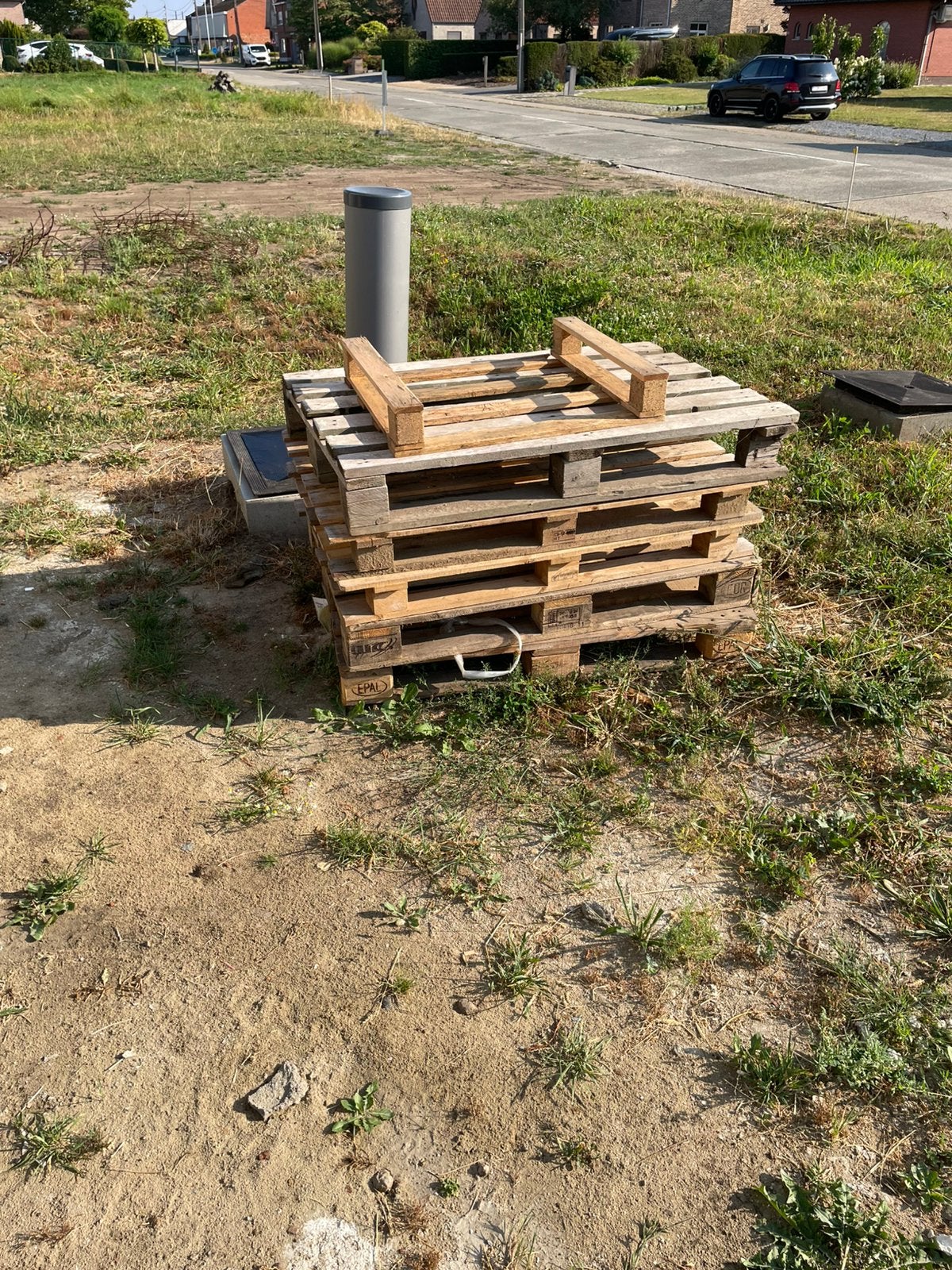 Gratis paletten af te halen in Ramsel, Doe-het-zelf en Bouw, Hout en Planken, Ophalen, Gebruikt, Pallet