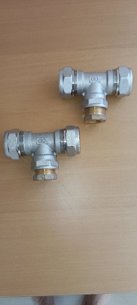 T-stuk klemkoppeling waterleiding, Enlèvement ou Envoi, Neuf, Cuivre, Autres types