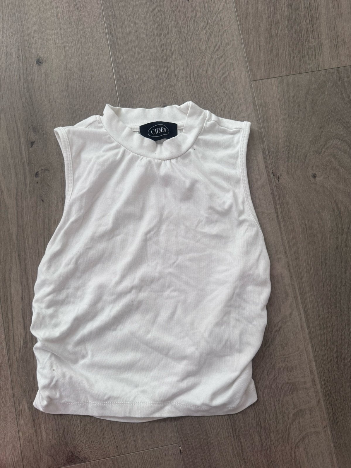 Topje, cider, maat XS, Kleding | Dames, Topjes, Wit, Ophalen of Verzenden, Zo goed als nieuw, Korte mouw