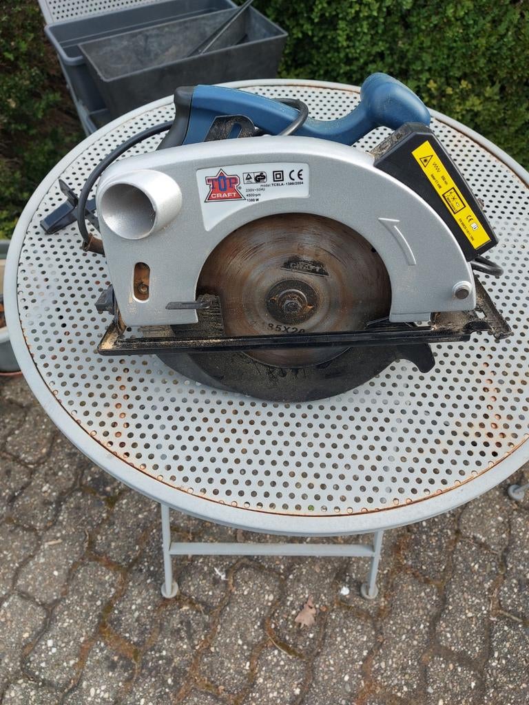 Zaagmachine hout, Ophalen, Cirkelzaag, Topcraft, Zo goed als nieuw