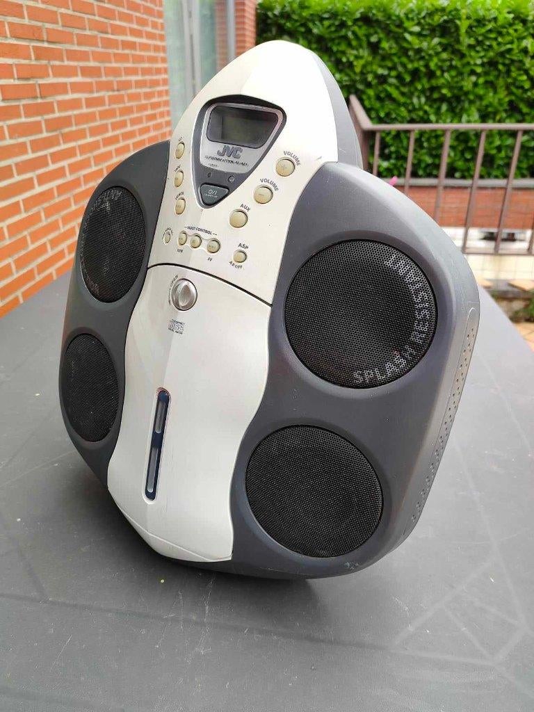 JVC RS-WP1WT - Boombox-radio, Ophalen of Verzenden, Gebruikt, Radio, Met cd-speler