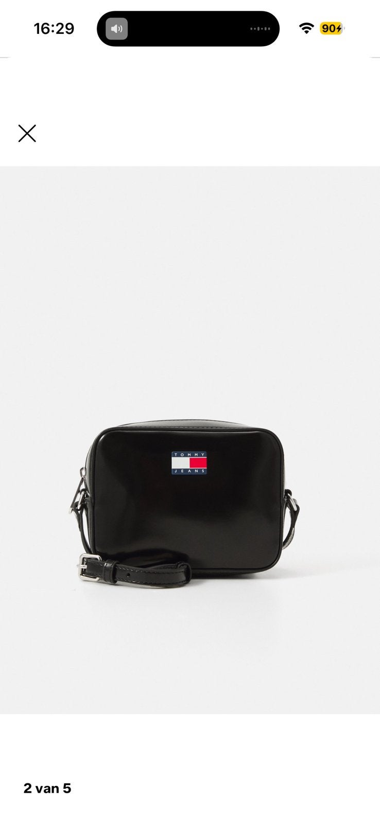 Tommy hilfiger jeans zwart schoudertas, Ophalen of Verzenden, Zo goed als nieuw, Zwart