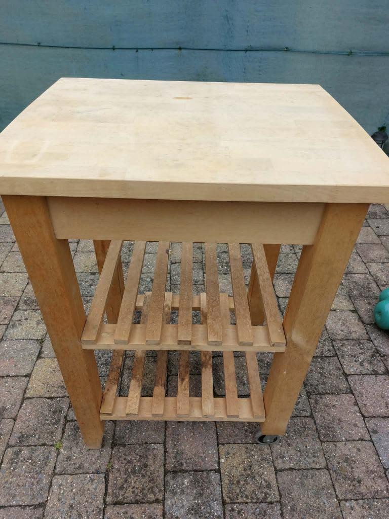 Rolwagen Hout Ikea, Huis en Inrichting, Ophalen, Zo goed als nieuw