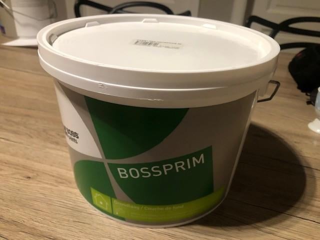 Peinture pour murs et plafonds Bossprim 4l. (non utilisé)., Bricolage & Construction, Peinture, Vernis & Laque, Neuf, Peinture