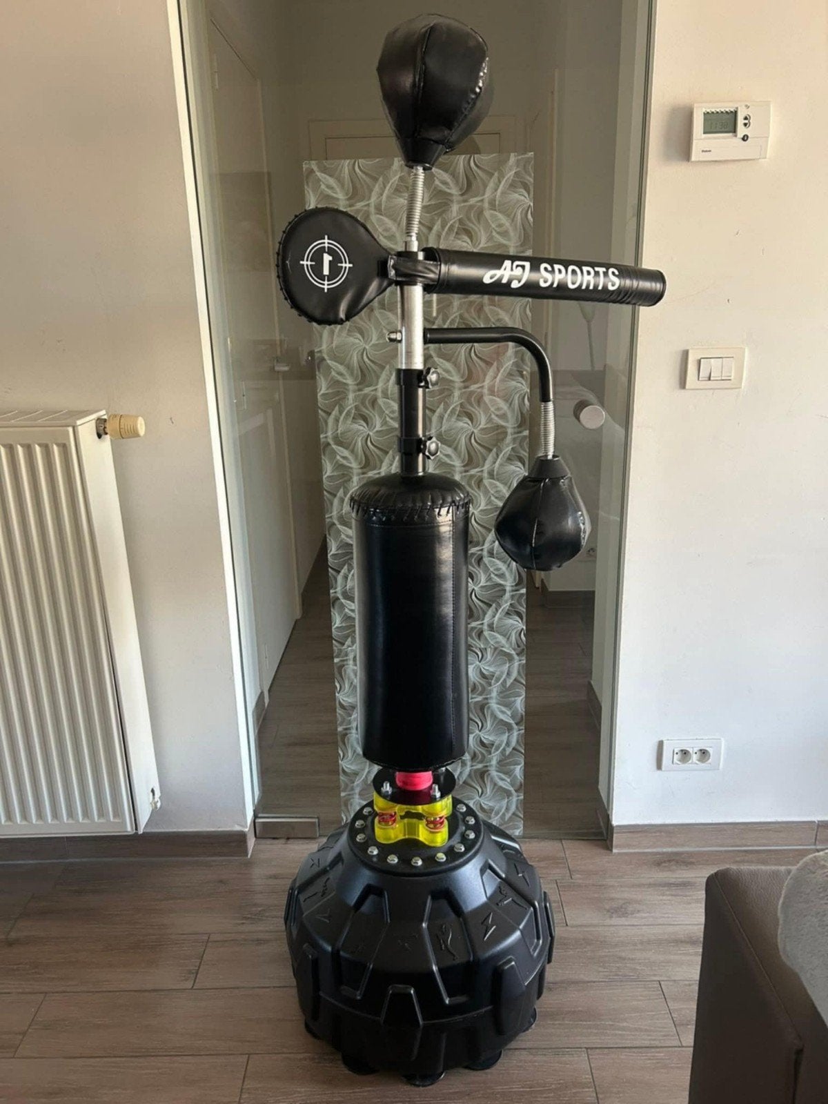 boksbal met handschoenen, Enlèvement, Comme neuf, Punching-ball