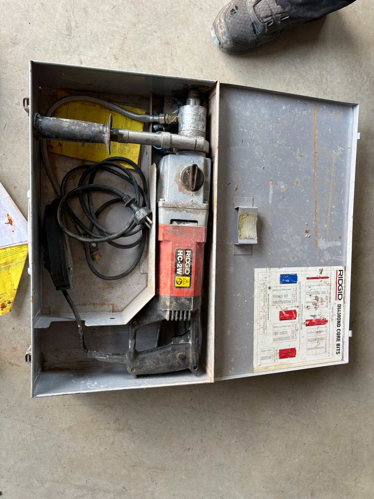 Ridgid diamantboor machine, Doe-het-zelf en Bouw, Ophalen, Zo goed als nieuw, Ridgid