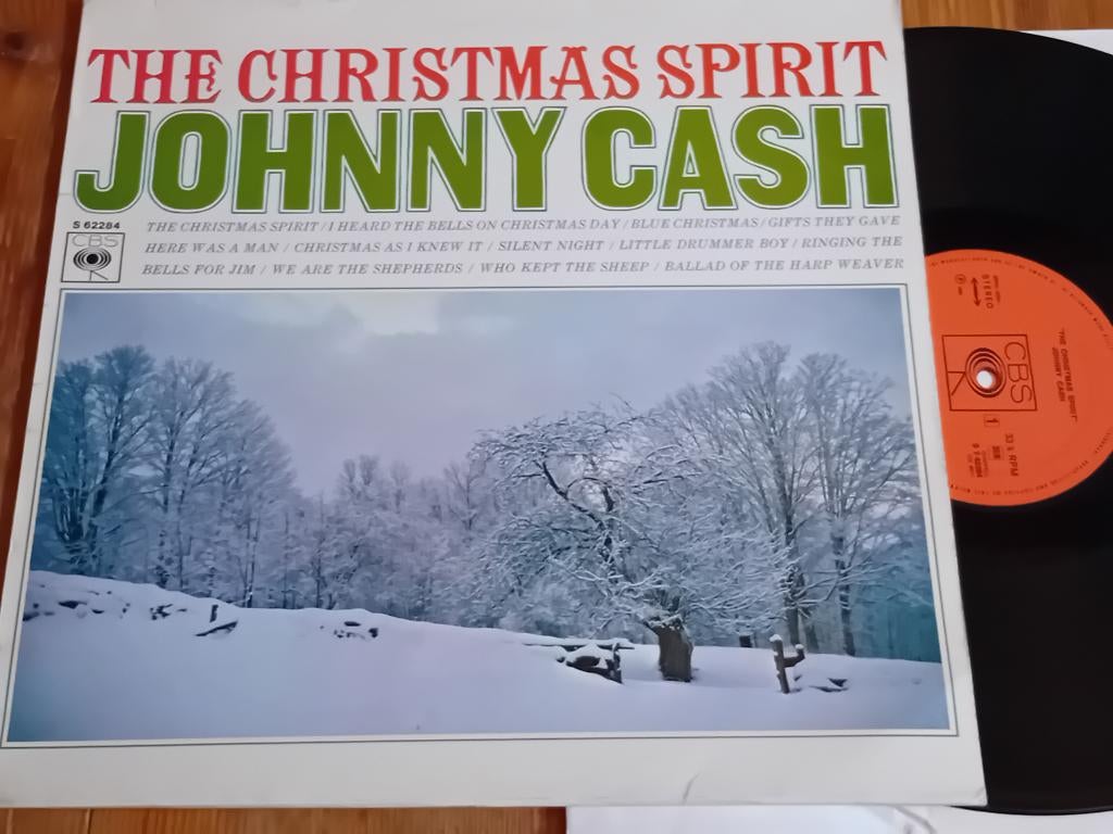 LP Johnny Cash “The Christmas Spirit”, Cd's en Dvd's, Vinyl | Country en Western, Gebruikt, 1960 - 1969, 12 inch, Ophalen of Verzenden