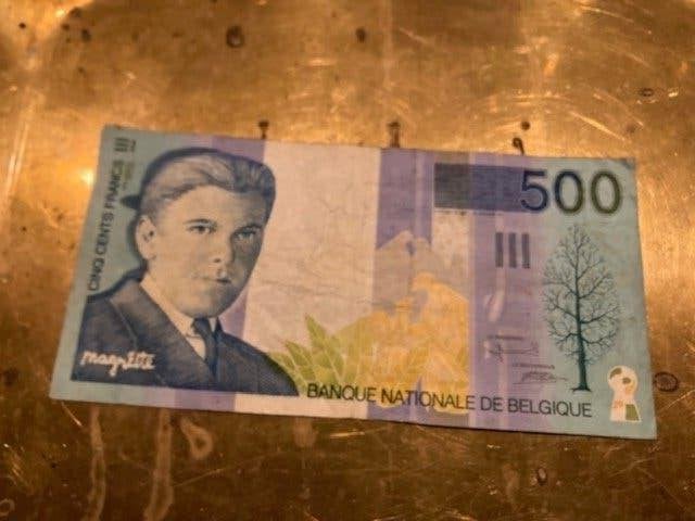 BILLET DE 500 FRANCS BELGES BILLET RENE MAGRITTE, Enlèvement ou Envoi