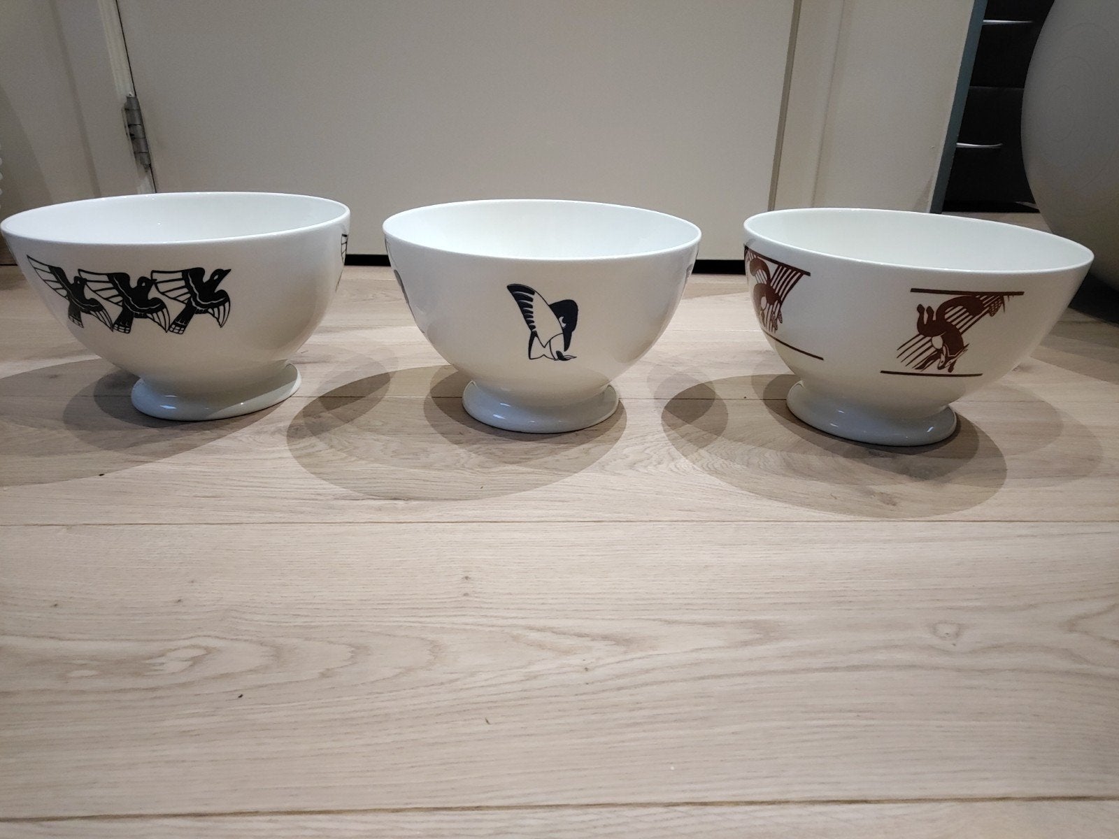 Drie saladeschalen royal boch eeuwfeest Charles Catteau, Ophalen