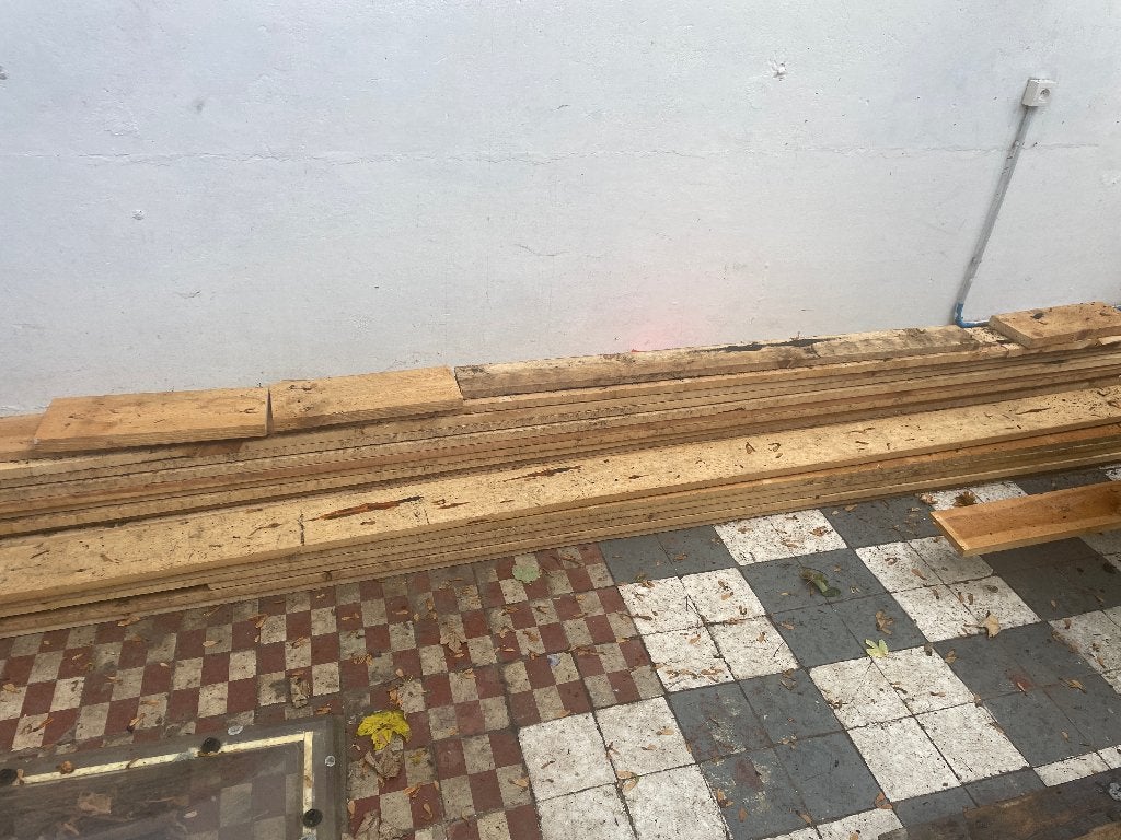 Gratis houten planken, Ophalen, Gebruikt, 25 tot 50 mm, 250 tot 300 cm