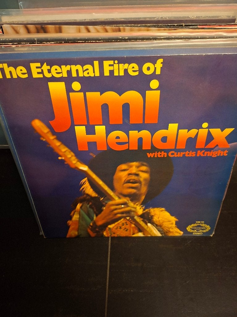 lp - jimi hendrix with curtis knight- the eternal fire-vak 2, Enlèvement ou Envoi, Utilisé, Hard rock, Pochette photo