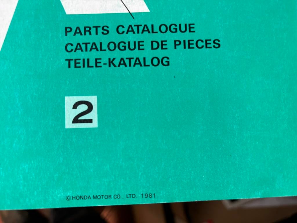 1981-, partsmanual Honda GL500, Motoren, Ophalen of Verzenden, Honda