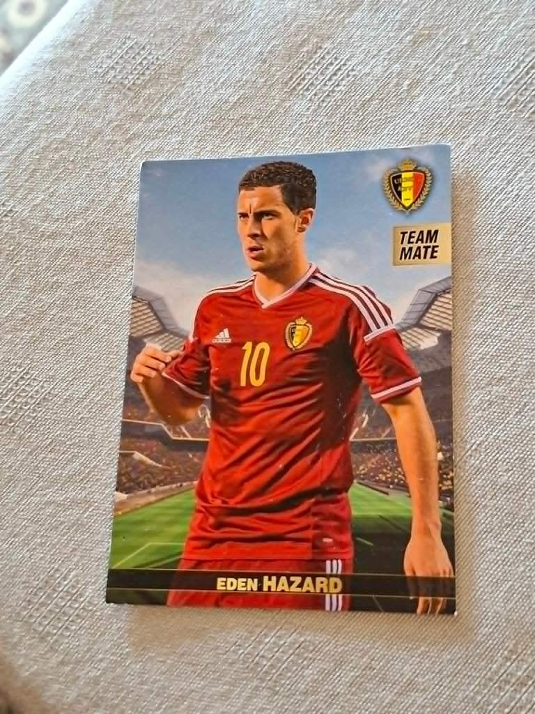 Panini/Voetbalkaart/Eden Hazard/Rode Duivels/EK 2016, Verzamelen, Ophalen of Verzenden, Zo goed als nieuw, Spelerskaart