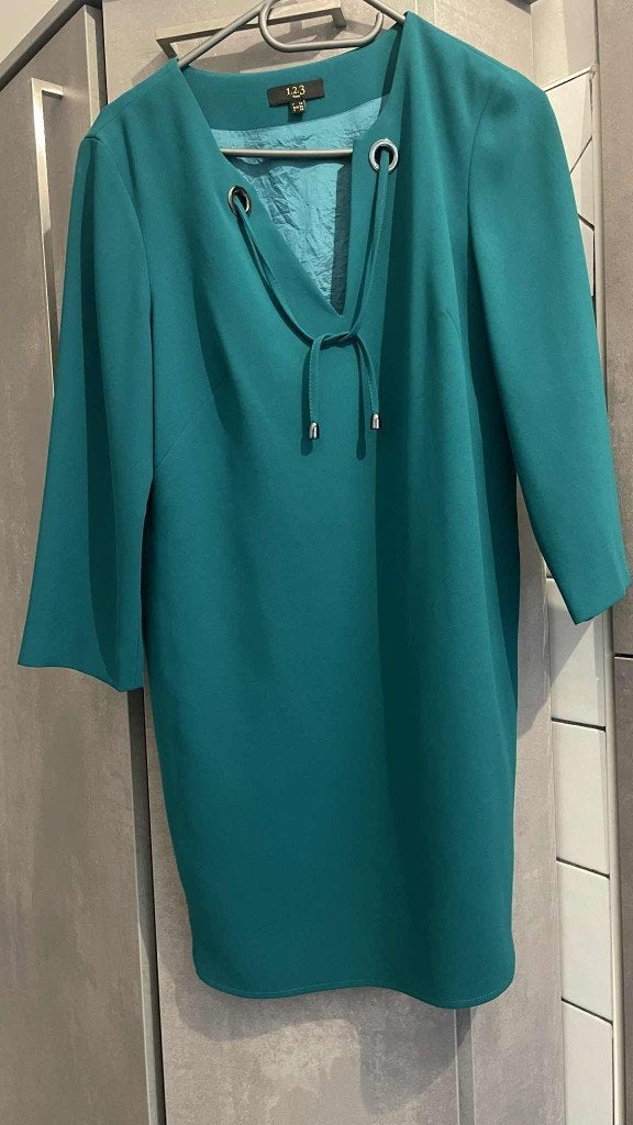 NEW MAISON 123 TURKOOISBLAUWE GROENE JURK M, Maison 123, Ophalen of Verzenden, Nieuw, Overige kleuren