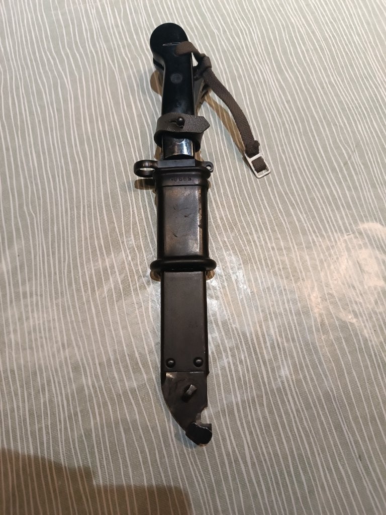 baïonnette modèle 59 (AKM Type 1) pour AKM Kalachnikov, Collections, Objets militaires | Général, Enlèvement ou Envoi, Armée de terre