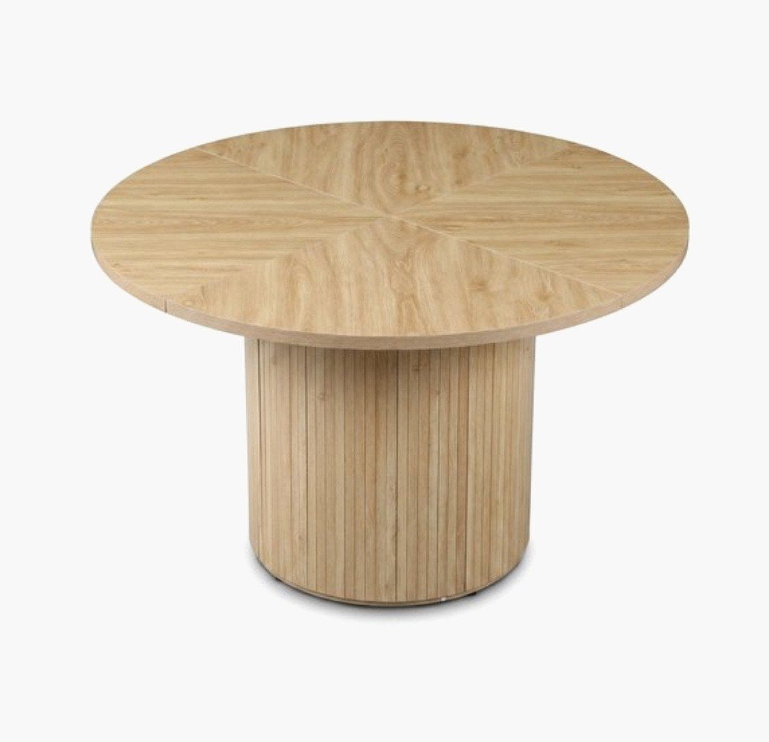 nieuwe  japandi tafel 120 cm diameter moet dringend weg, Huis en Inrichting, Ophalen