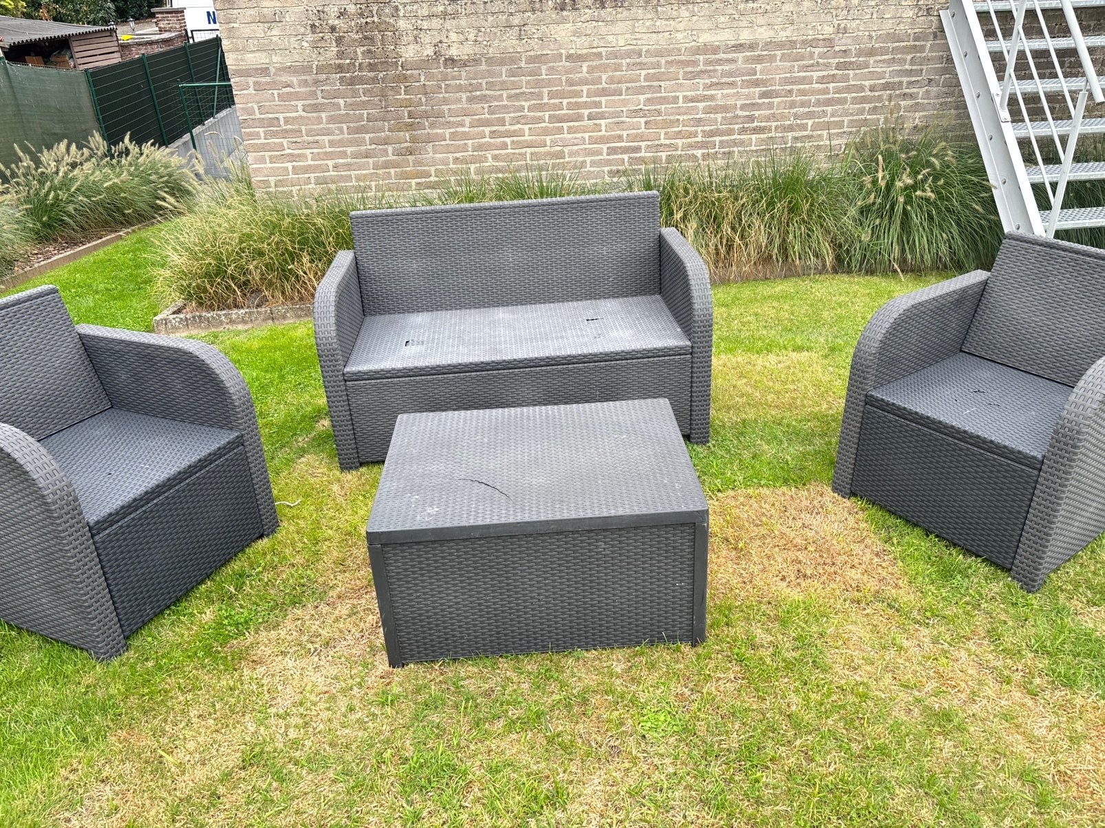 Tuinset, Jardin & Terrasse, Ensembles de jardin, Enlèvement, Utilisé, Salons de jardin