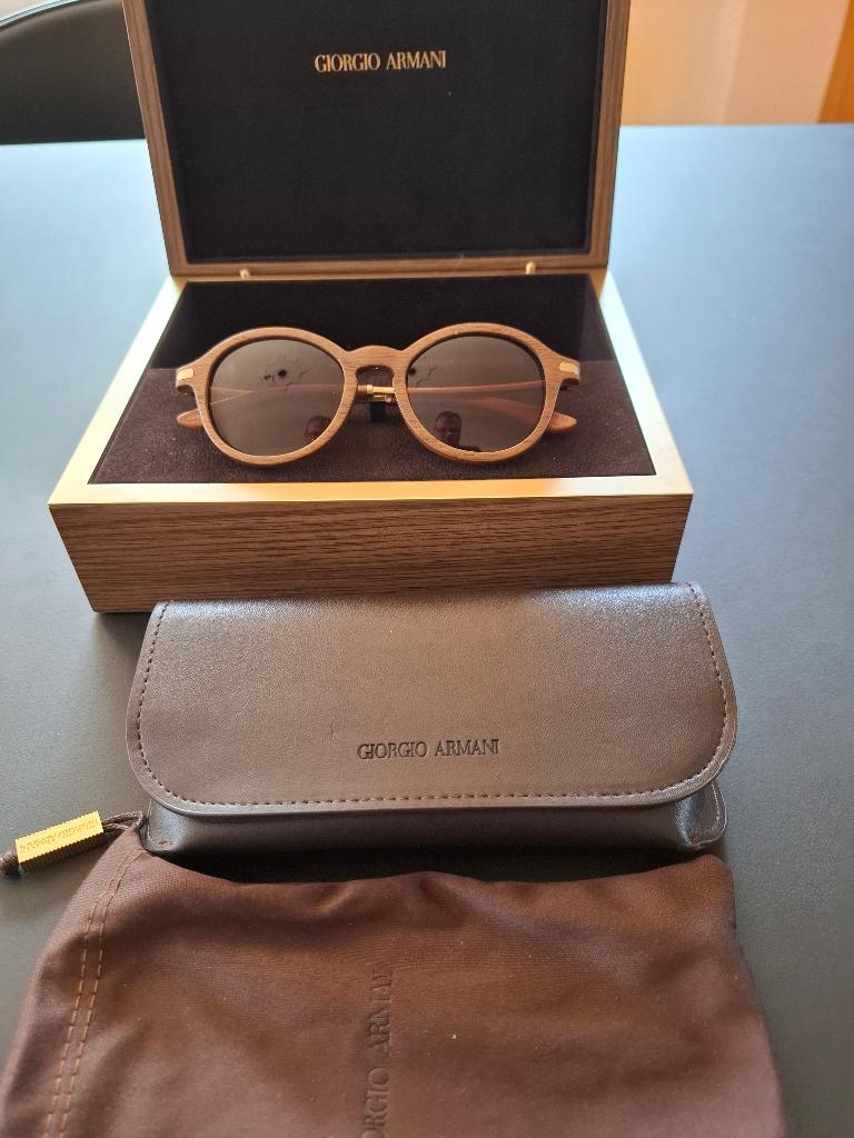 Giorgio Armani Zonnebril - In exclusieve box, Overige merken, Zonnebril, Bruin, Nieuw
