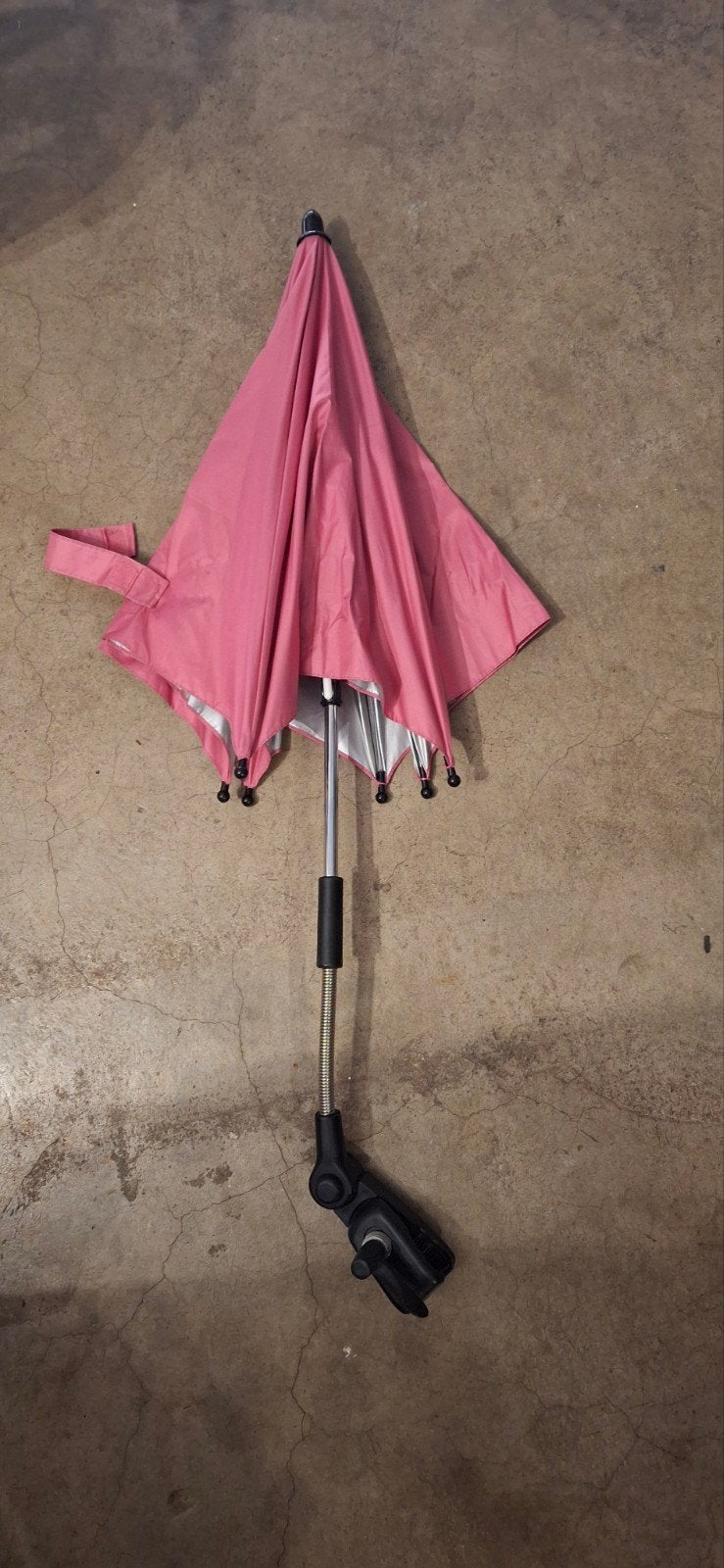 parasol voor op buggy, Ophalen