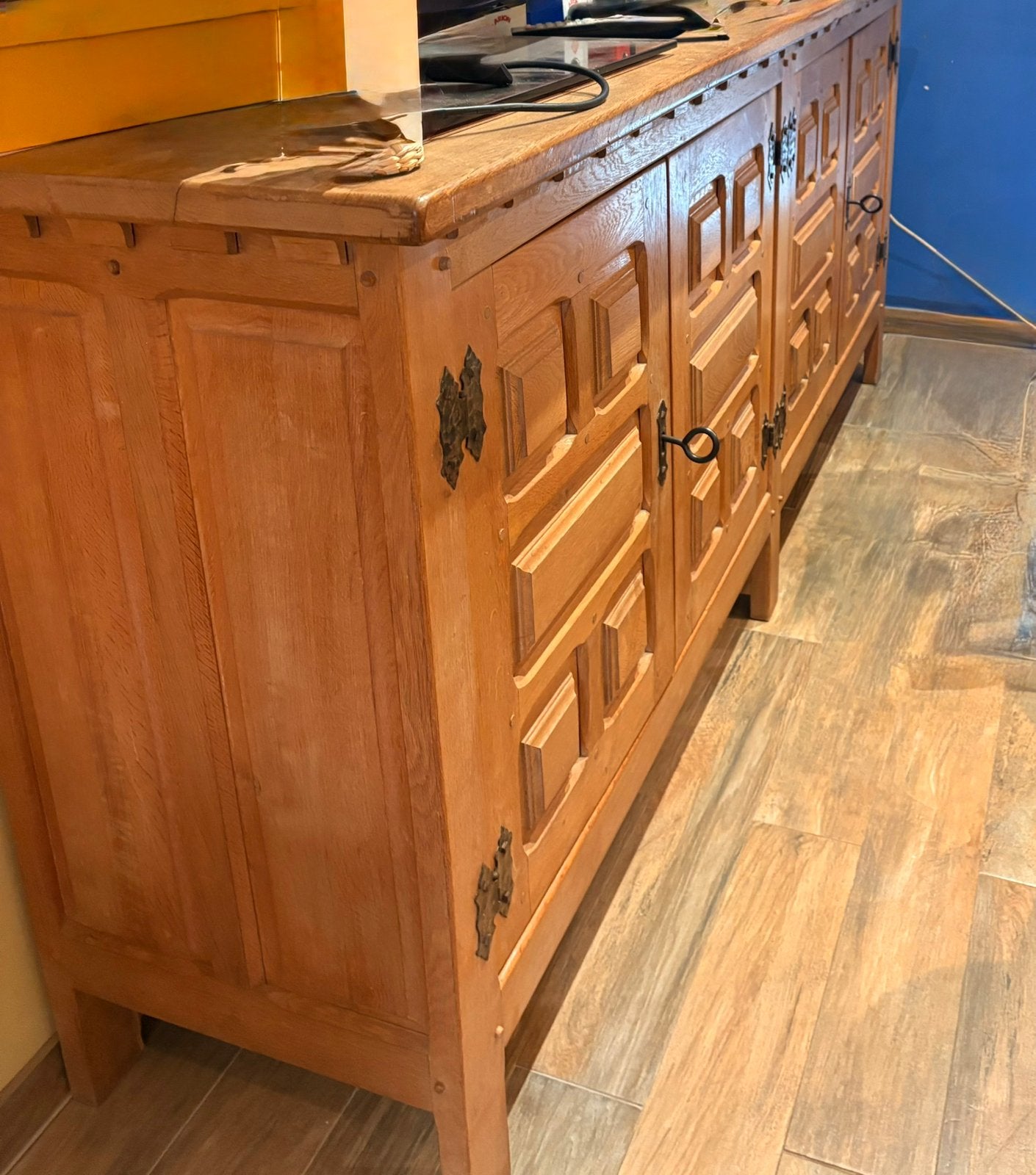 Ensemble buffet et dressoir en chene, Maison & Meubles, 200 cm ou plus, Avec tablette(s), Enlèvement, Utilisé