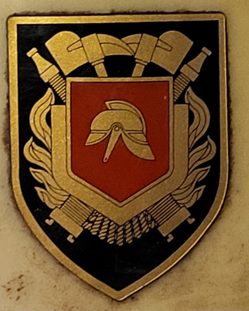 Vintage Brandweer helm, Ophalen, Gebruikt