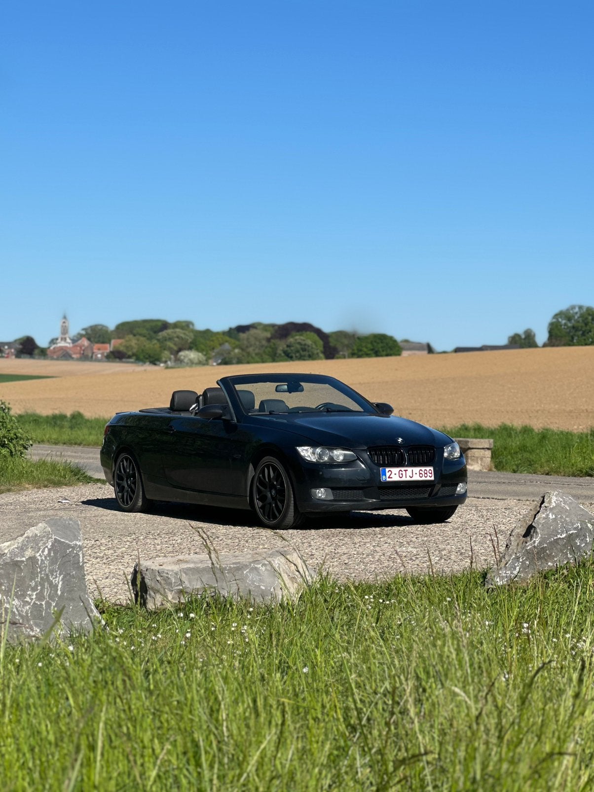 BMW 320i e93 2008 en bon état, Achterwielaandrijving, 1995 cc, Zwart, Cabriolet