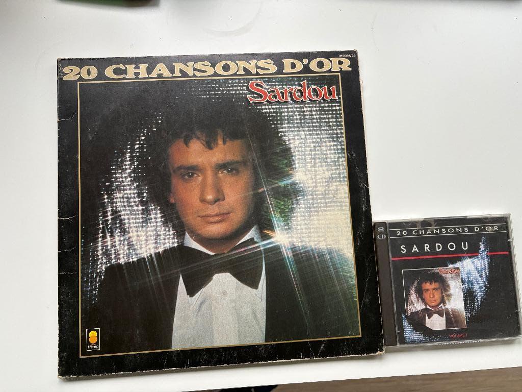 Michel Sardou 20 Chansons d’Or (double LP & CD), Dubbel-LP, Ophalen, 1970 - 1979, Gebruikt