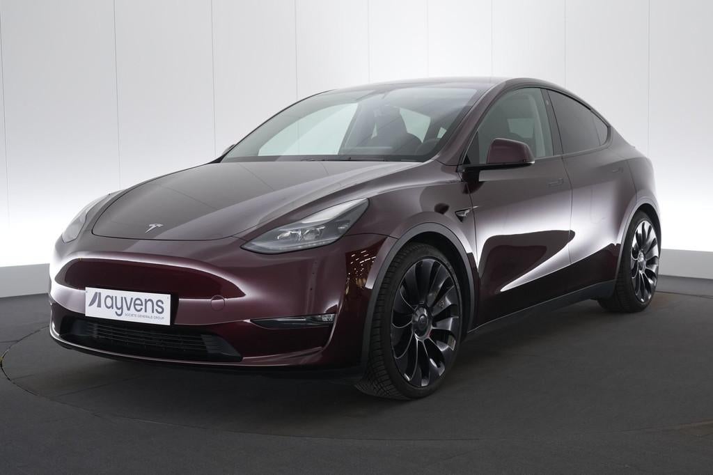 (2DTU948) TESLA MODEL Y, Auto's, Tesla, Automaat, https://public.car-pass.be/vhr/5644ebcf-0da3-4745-b222-cfe6fc8987b6, Leder, 5 zetels