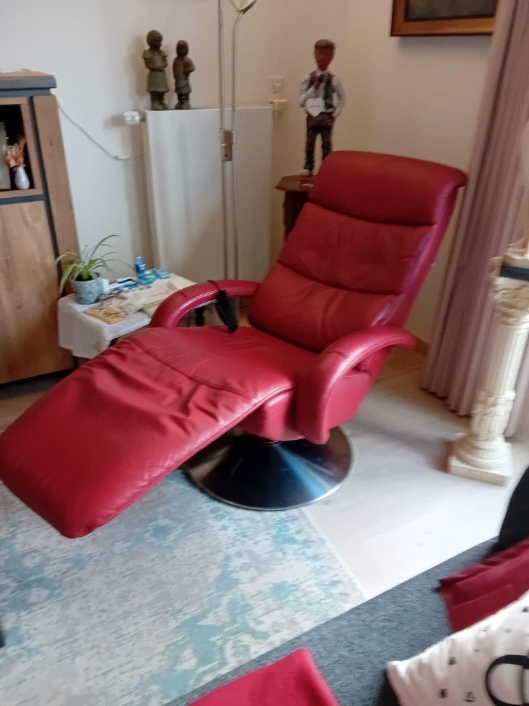 Elektrische Relaxzetel, Huis en Inrichting, Ophalen, Gebruikt, Leer