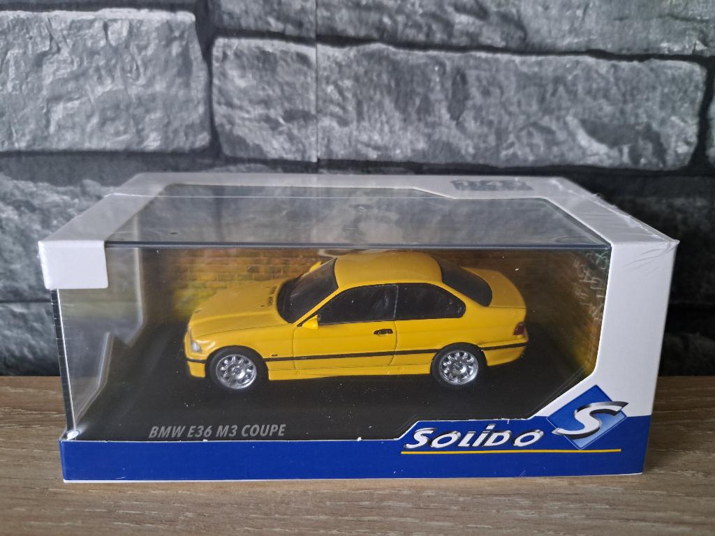 BMW M3 E36 coupe DAKAR YELLOW 1/43ème, Enlèvement ou Envoi, Solido, Voiture, Solido
