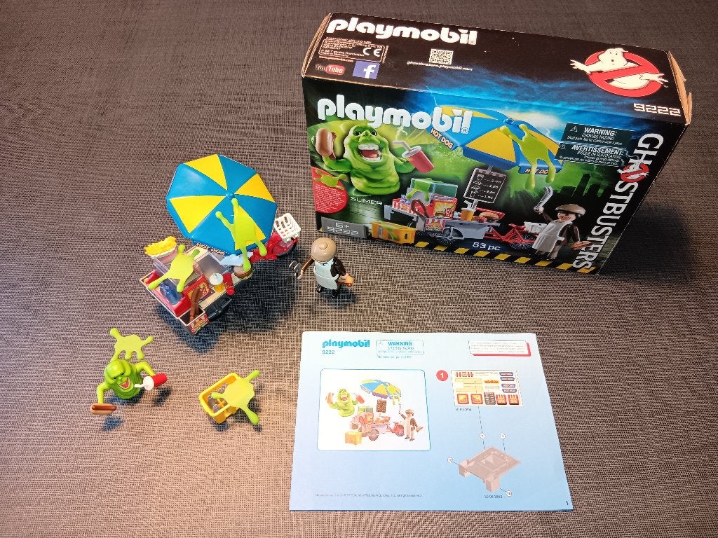 Playmobil Ghostbusters Hot Dog Stand (9222), Autres séries, Comme neuf, Autres types, Kit complet