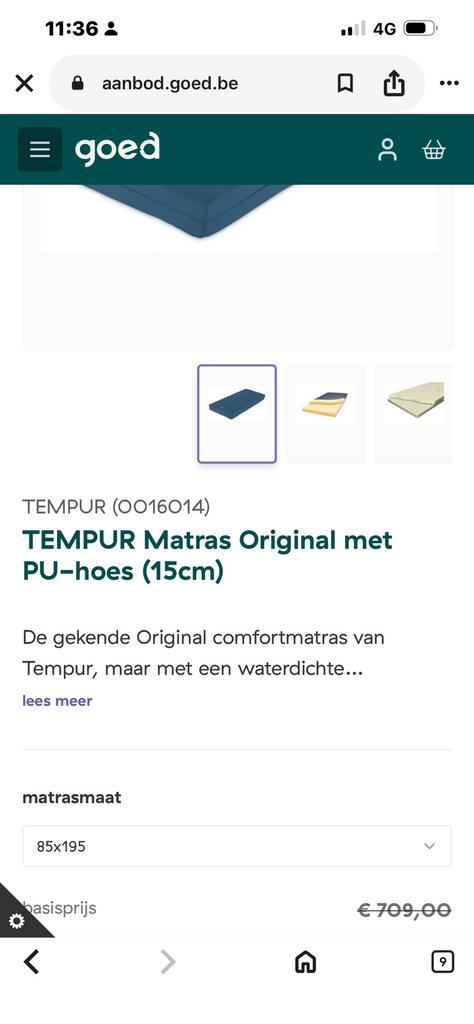Matras nieuw, Eenpersoons, Matras, 140 cm, 190 cm of minder
