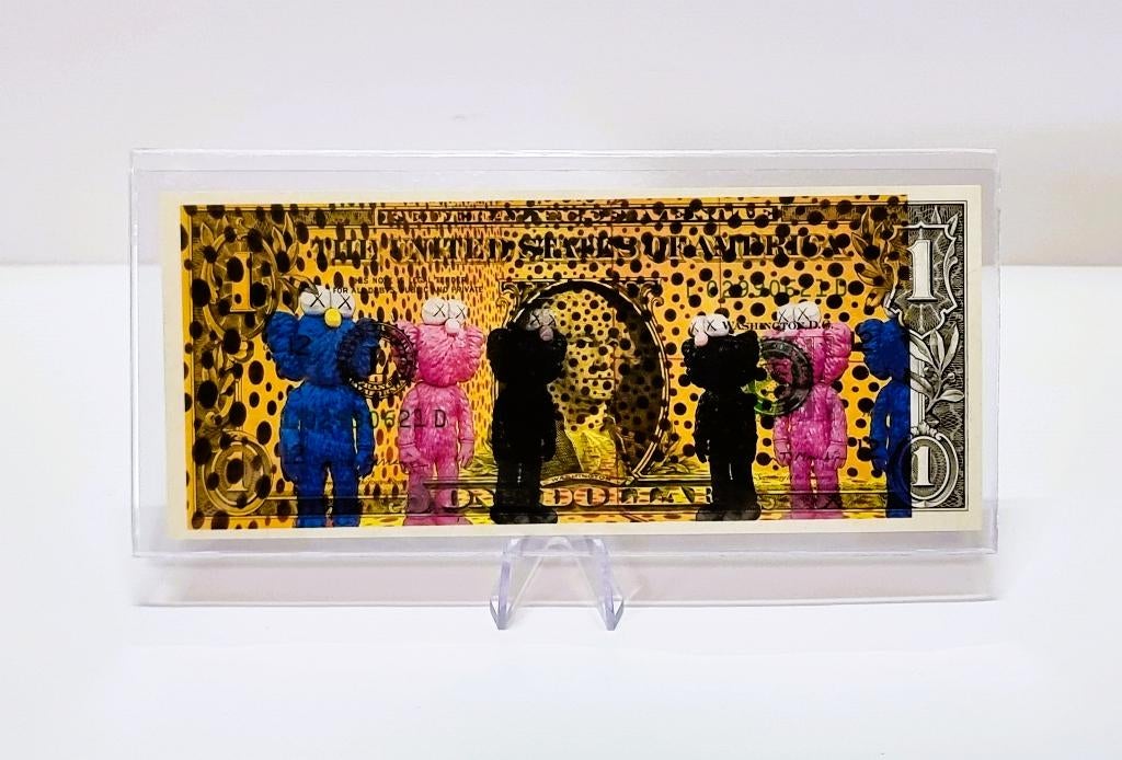 Kusama Yayoi - KAWS - Death NYC 1 Dollar - Pop art -A/P, Ophalen of Verzenden