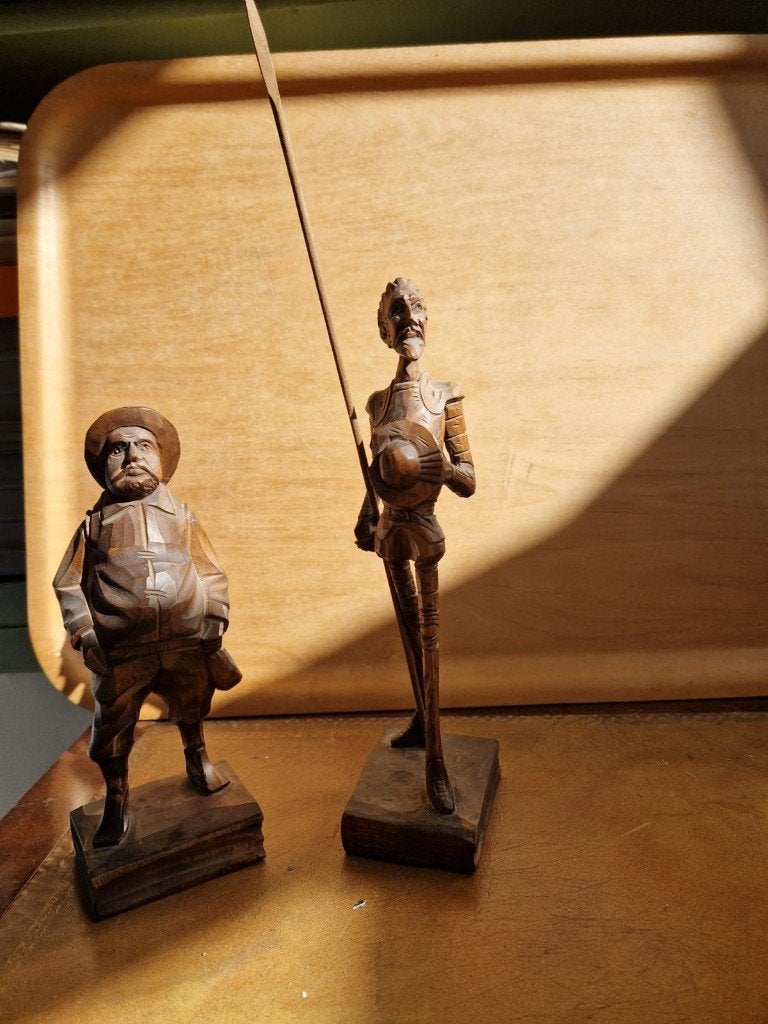 Statuettes, Enlèvement ou Envoi, Bois, Statue, Homme