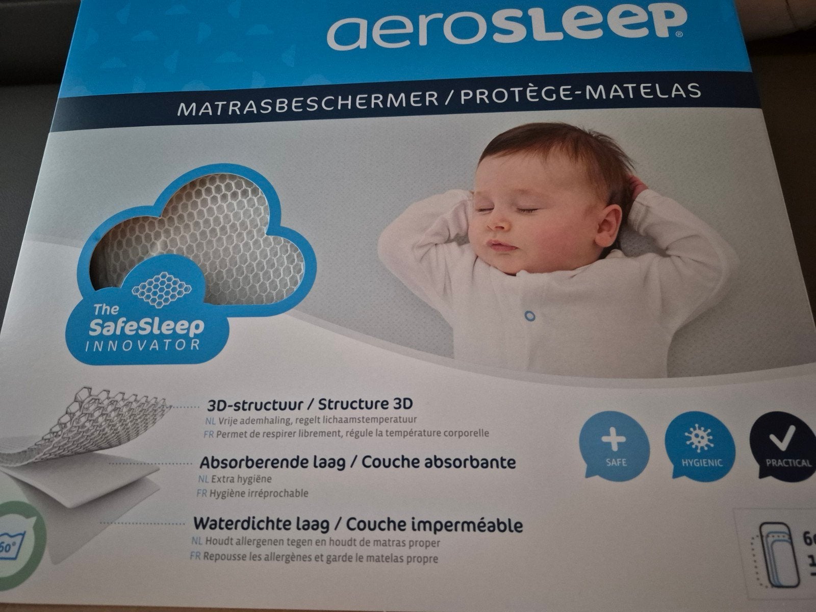 matrasbeschermer kinderbedje, Kinderen en Baby's, Kinderkamer | Beddengoed, Ophalen, Aerosleep, Matrasbeschermer