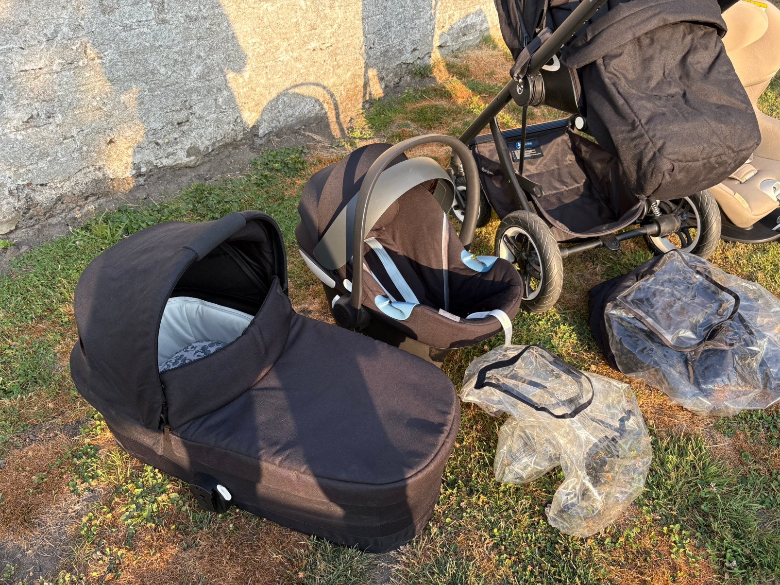 Ensemble Cybex Talos S + aton M I-size + Sirona M2 + isofix, Enfants & Bébés, Enlèvement, Utilisé, Poussette combi, Pneus