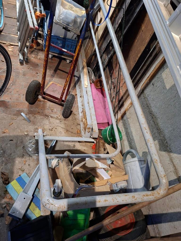 Ijzere trap, galva treden, Doe-het-zelf en Bouw, Ladders en Trappen, Ophalen, Trap