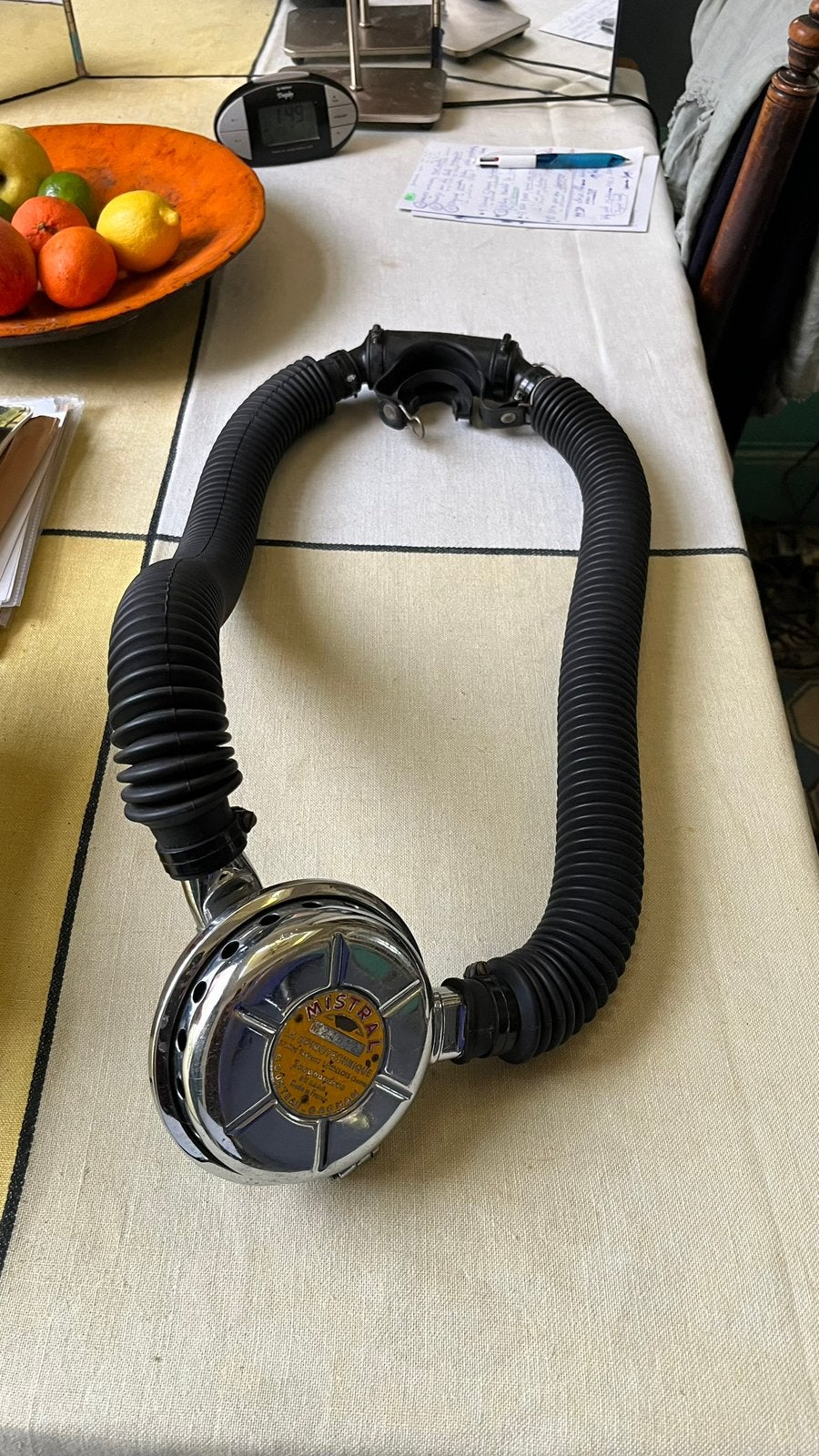 Vintage La Spirotechnique Mistral duikautomaat, Watersport en Boten, Duiken, Ophalen of Verzenden, Zo goed als nieuw