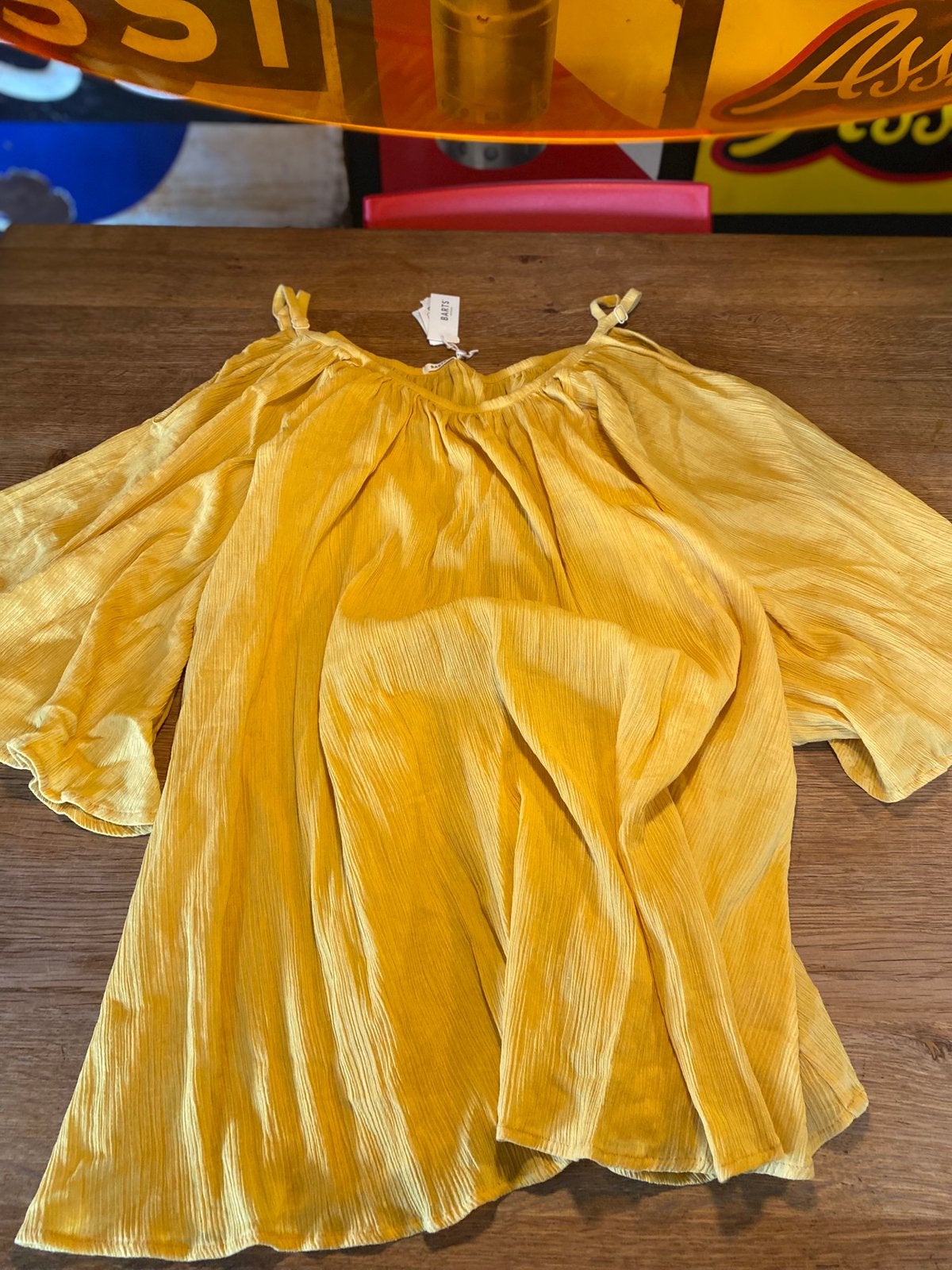 Gele zomerse blouse of kleedje Barts, Kleding | Dames, Blouses en Tunieken, Ophalen of Verzenden, Nieuw, Geel