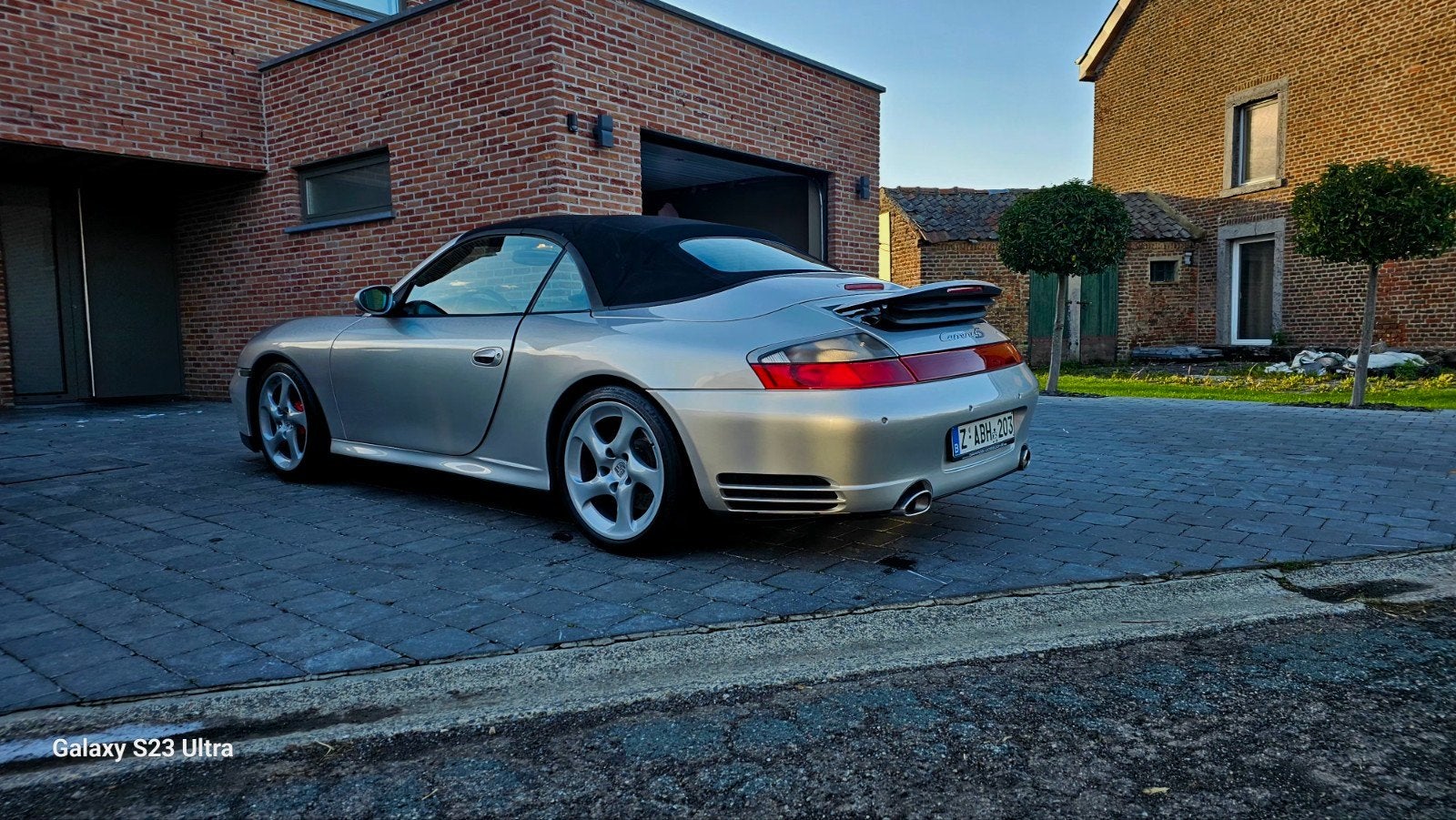 PORSCHE 911/996 4S CABRIOLET 3.6 BENZINE, Auto's, Automaat, 4 zetels, Zwart, Leder