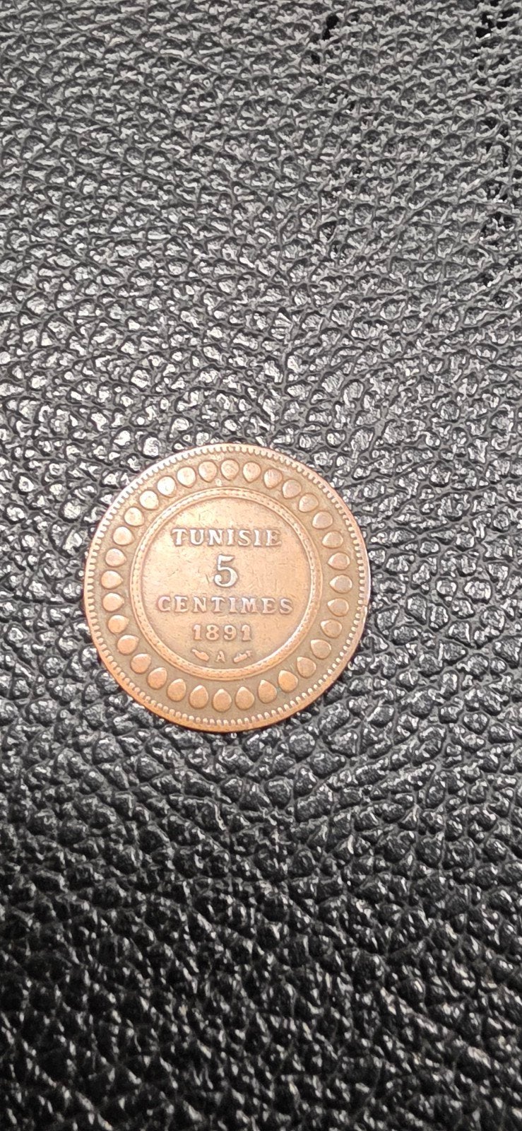 Tunesië 5 centimes 1891, Ophalen of Verzenden