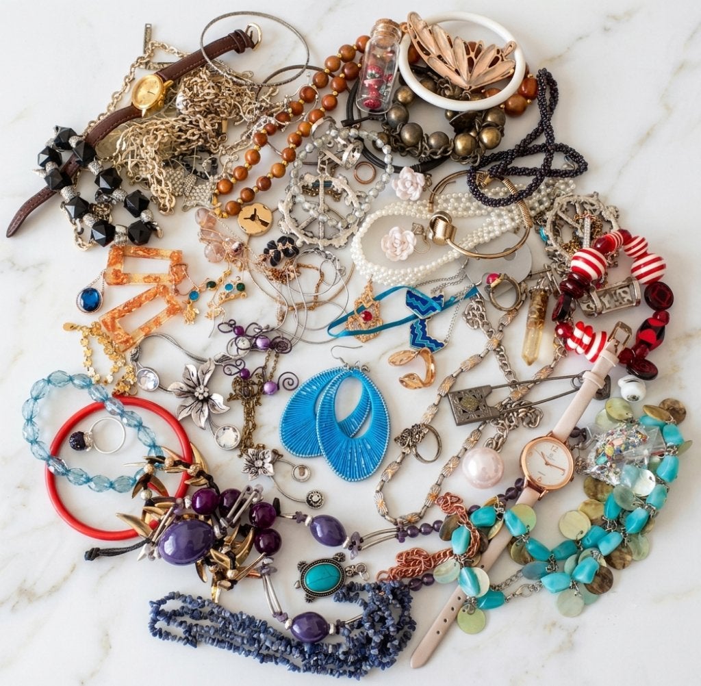 lot sieraden 17 meer dan 800 gram, Handtassen en Accessoires, Ophalen of Verzenden, Zilver, Overige typen, Verguld